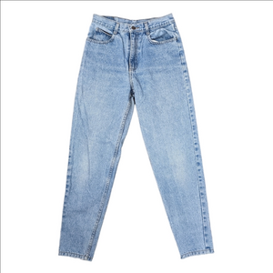 VINTAGE Jordache High Rise Blue Tapered Jeans Bow